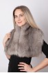 Grey fox fur collar – neck warmer